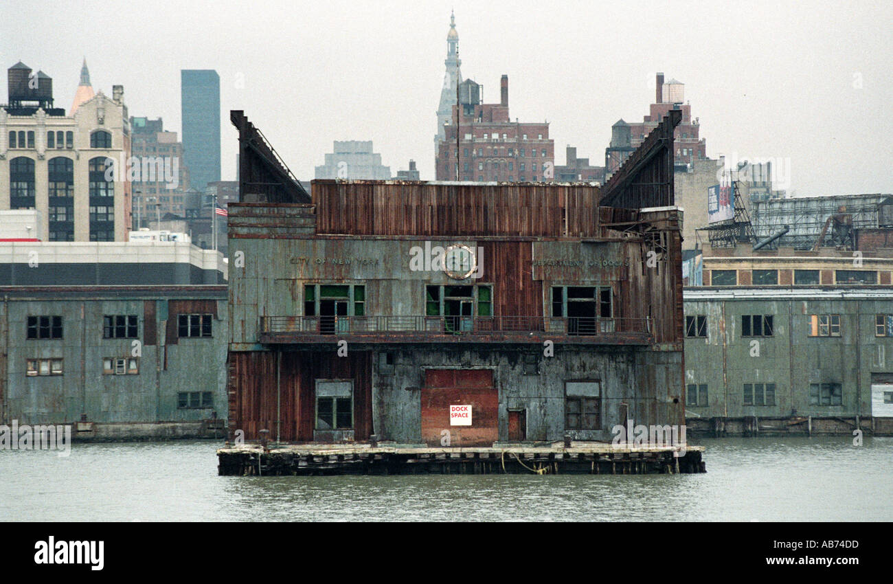 New York USA 1993 Pier 64 Stock Photo