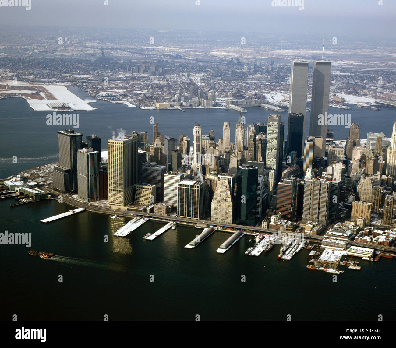 New york city aerial hi-res stock photography and images - Alamy