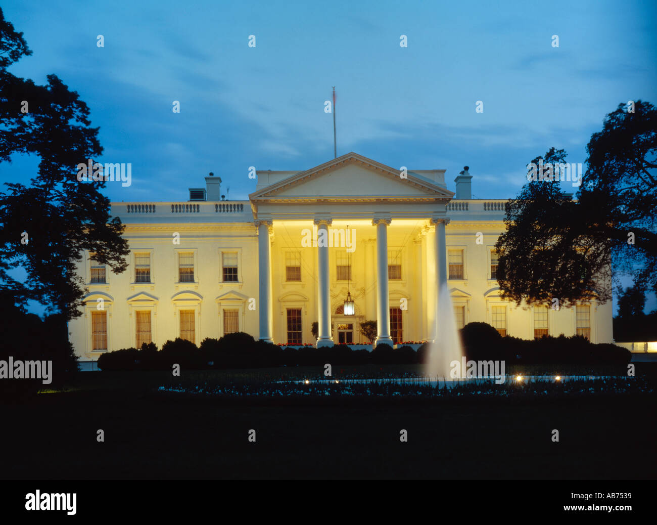 The White House in Washington D C USA Stock Photo