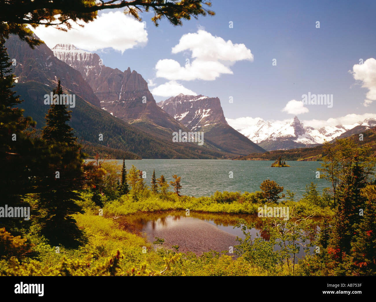 Glacier National Park Montana USA with St Mary s Lake Stock Photo - Alamy