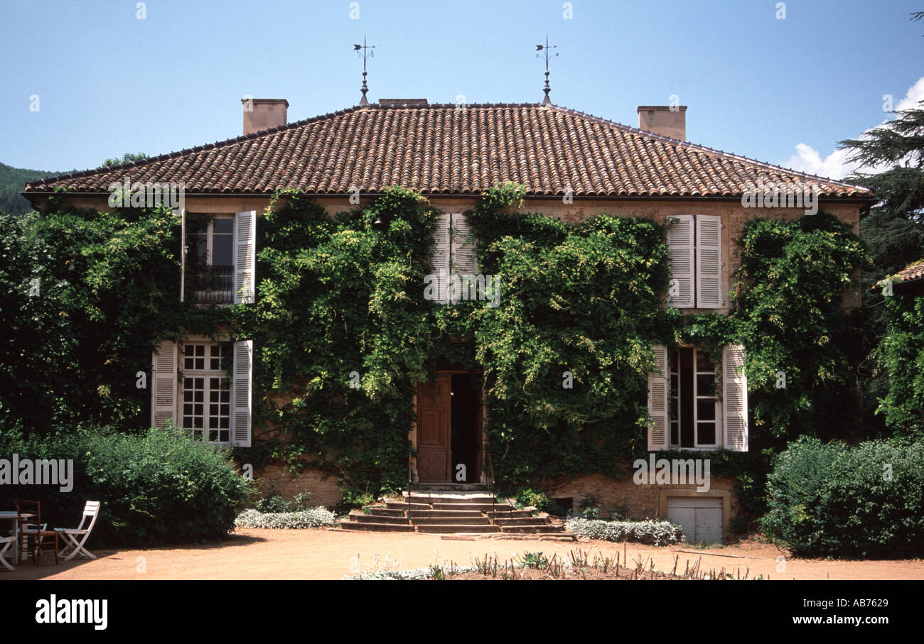 The house of Alphonse de Lamartine at Milly Lamartine Stock Photo