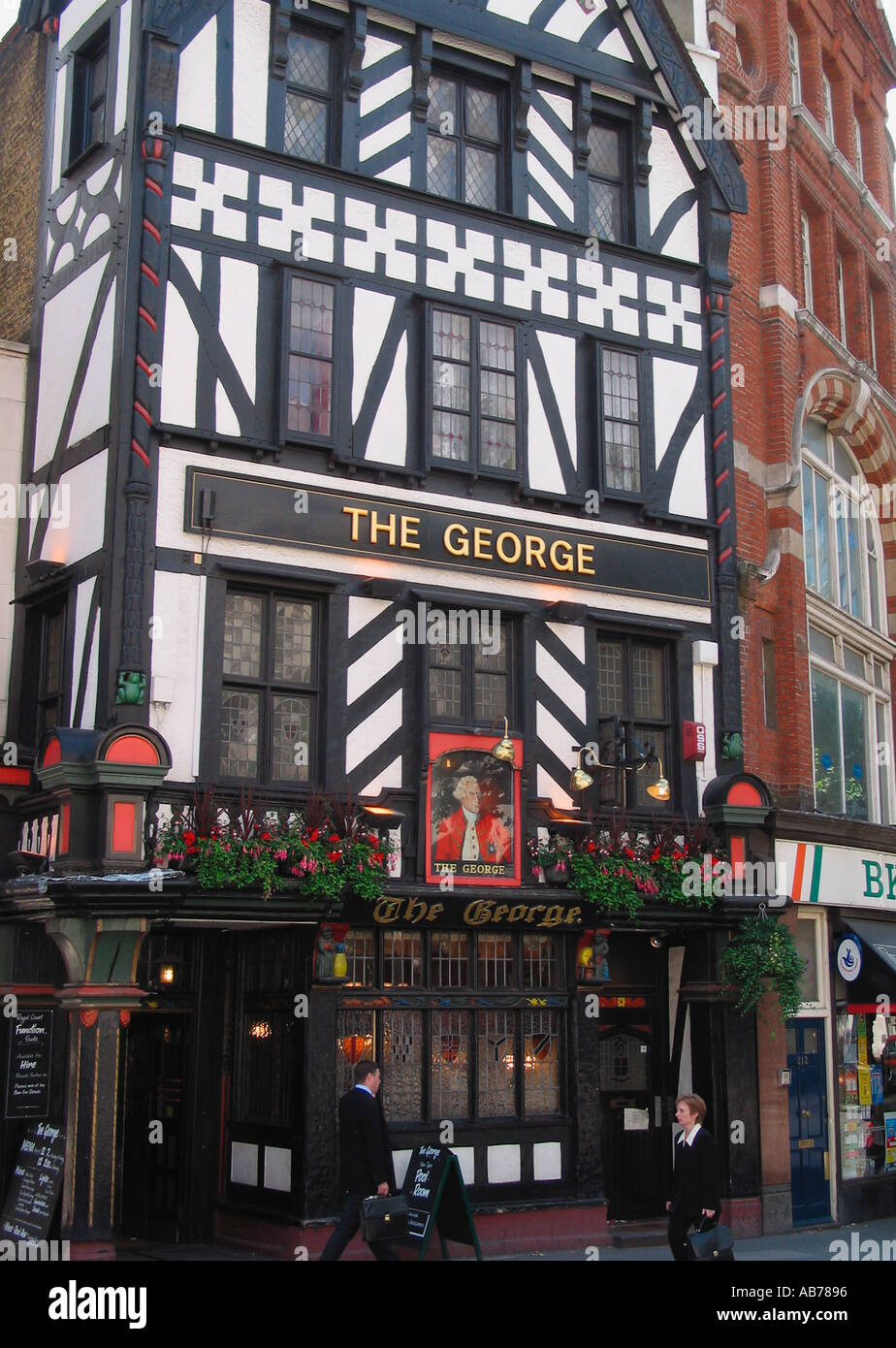 The George Pub near The Royal Courts of Justice, Strand, London, United Kingdom Stock Photo