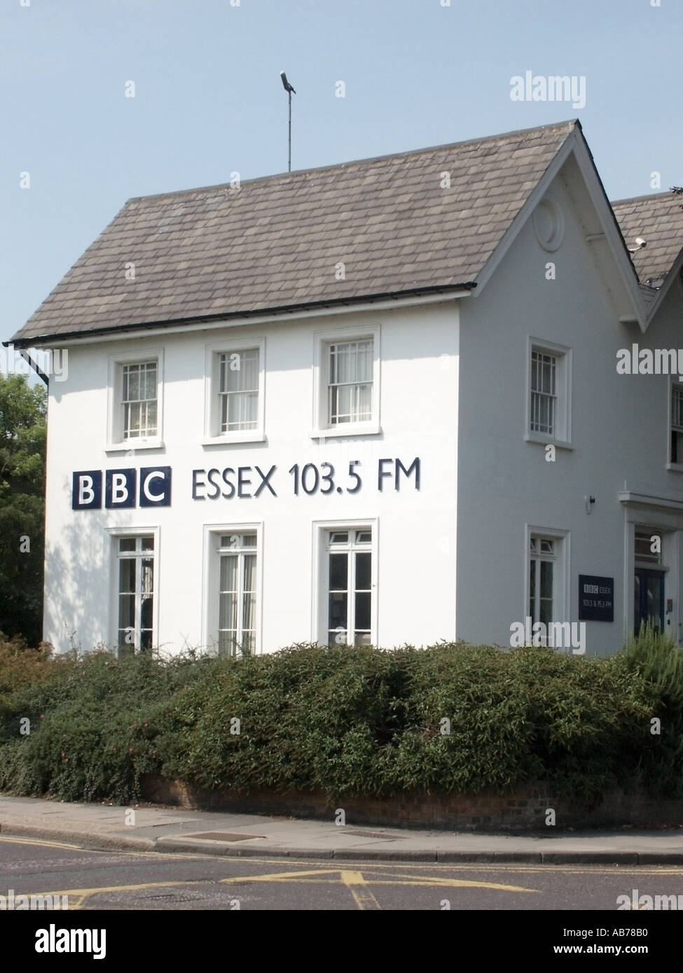 BBC Local Radio BBC's local & regional radio division broadcasting from hese premises serving county of Essex103.5 FM in Chelmsford Essex England UK Stock Photo
