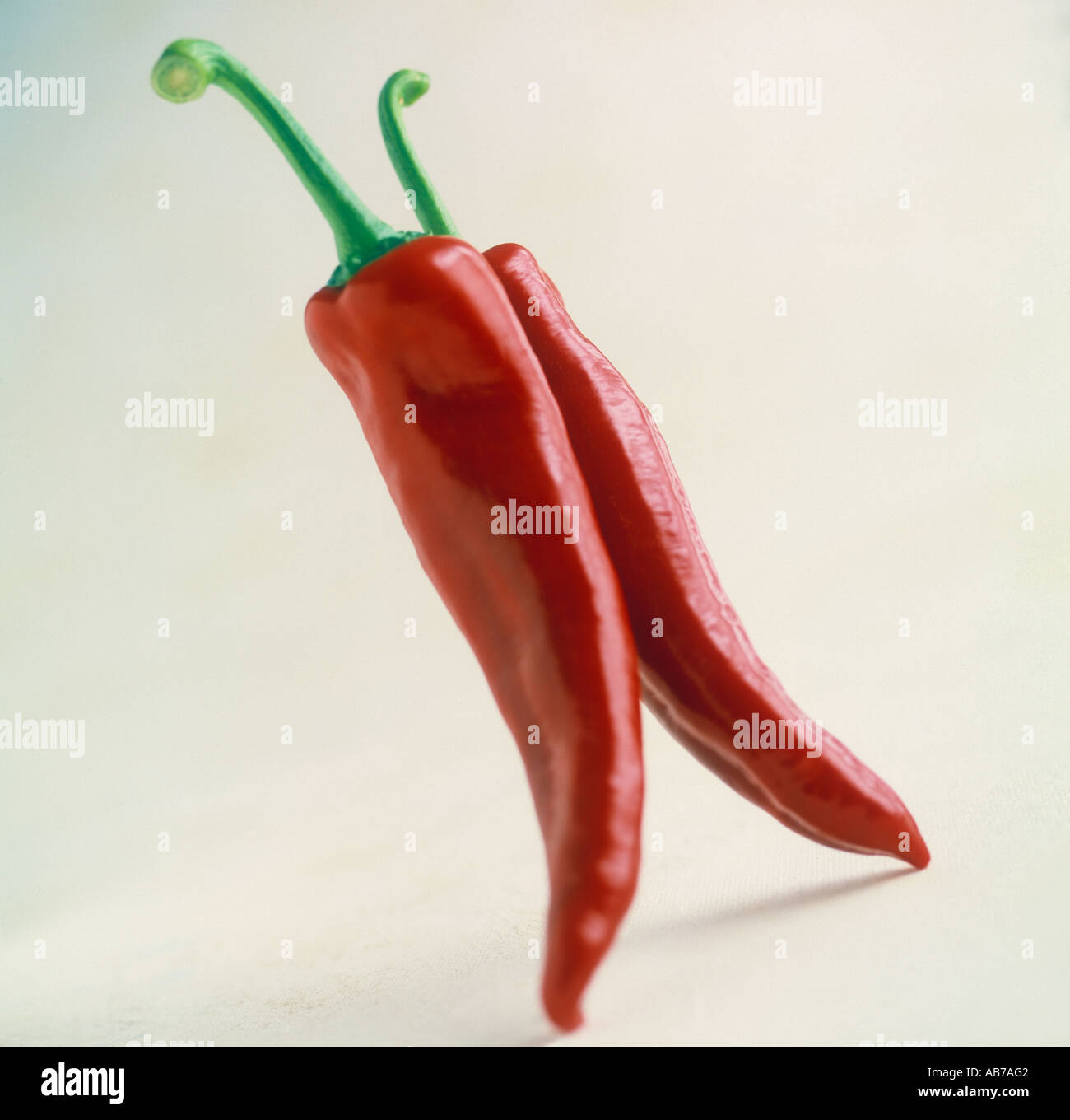 Romano peppers Stock Photo