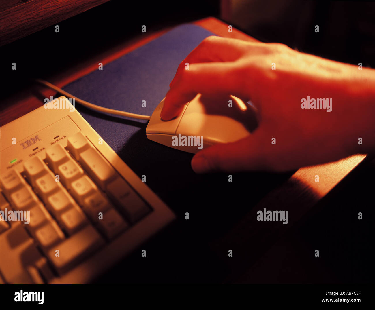 Mouse and keyboard Stock Photo