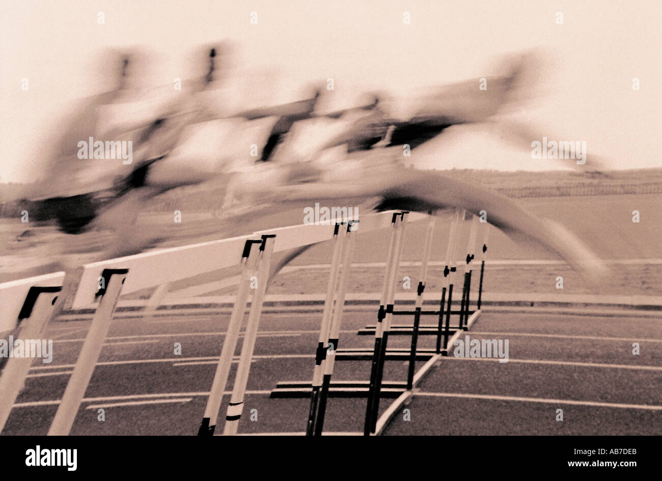 Hurdles Stock Photo Alamy