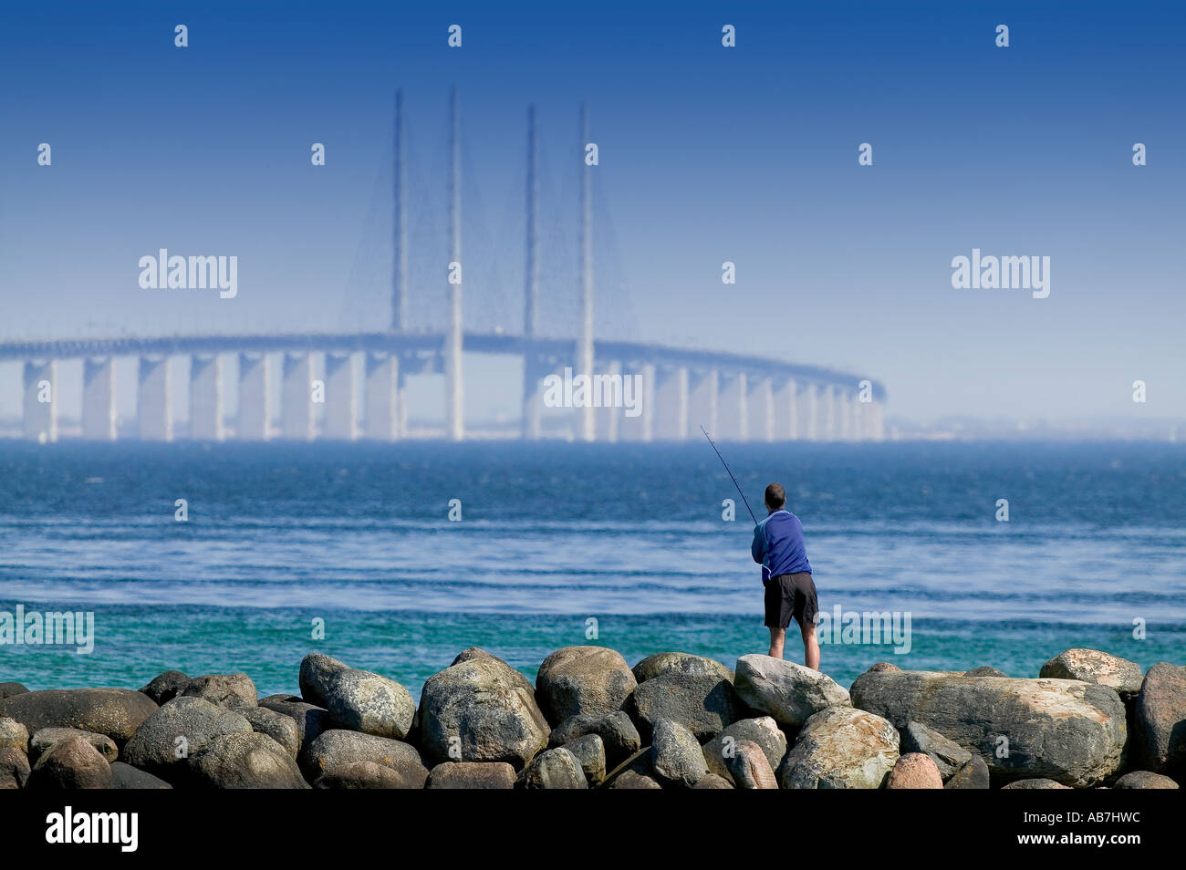 Bridge between Denmark and Sweden Stock Photo Alamy