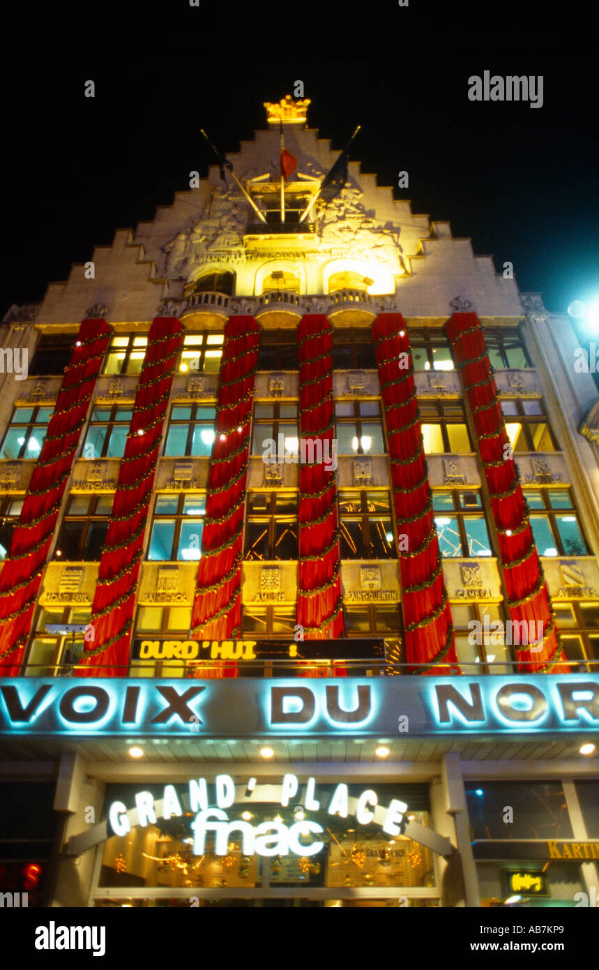 Lille France Christmas Market Voice Of The North Stock Photo