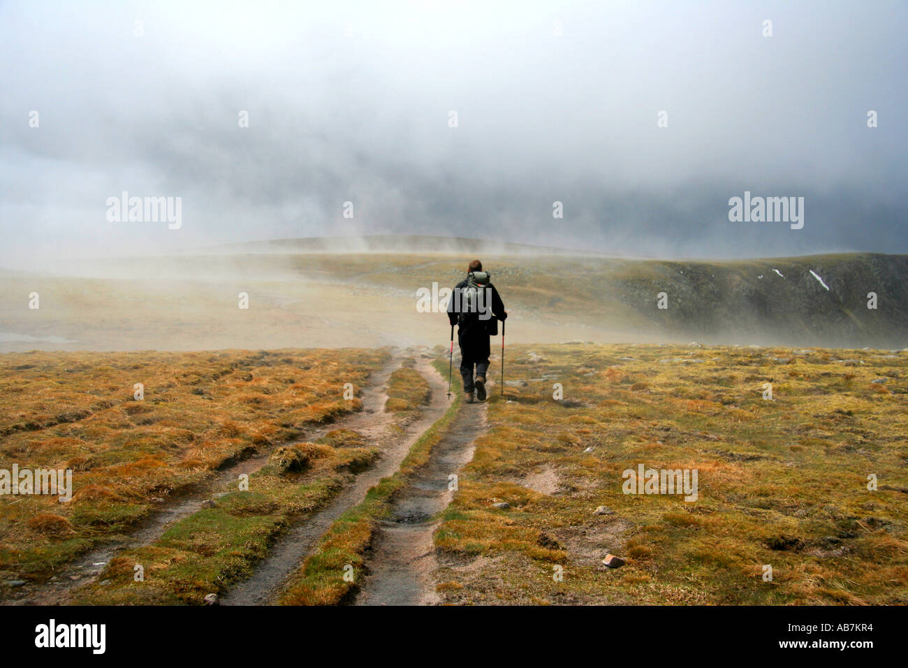 After the storm on Lochnagar Stock Photo