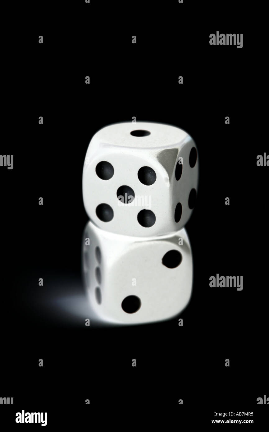 Two dice roll seven stock image. Image of roll, seven - 120523235