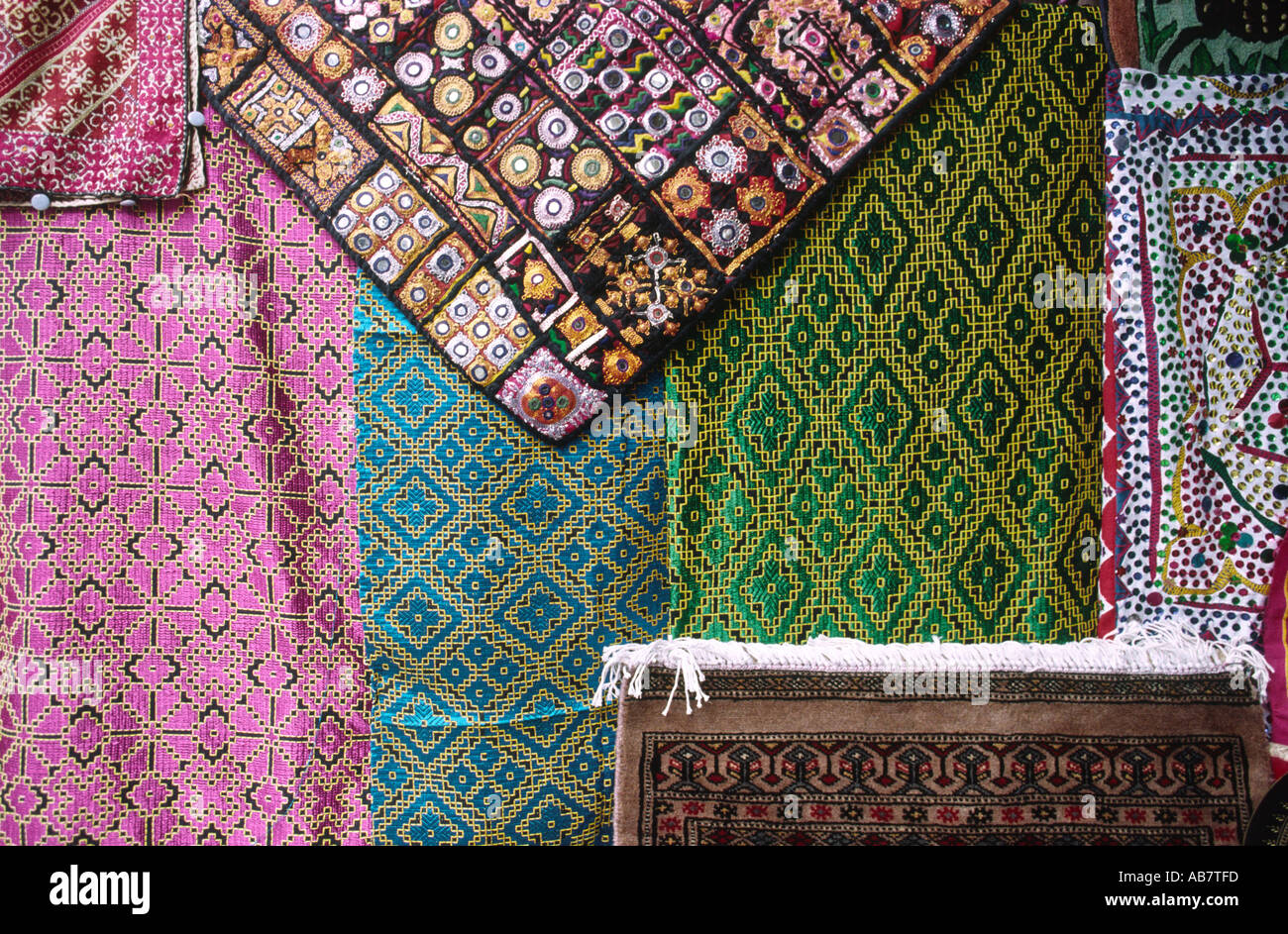 Pakistan Crafts collection of Pakistani textile craft objects Stock