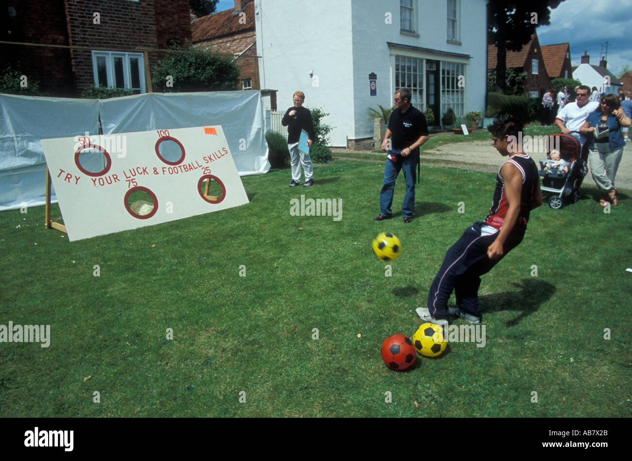 Traditional village activities in Wellow Nottinghamshire United Kingdom