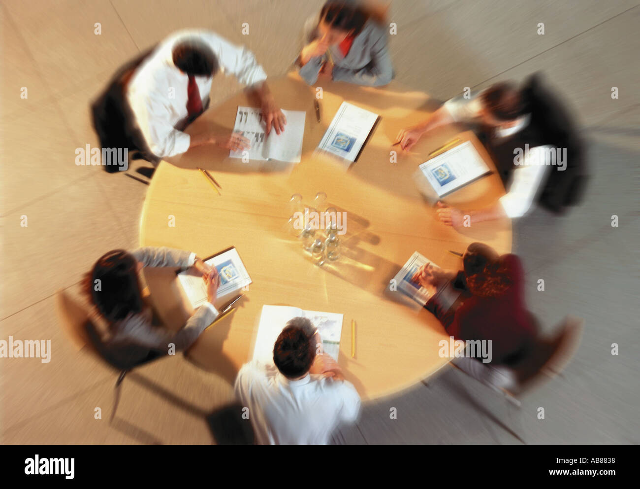 Business meeting aerial hi-res stock photography and images - Alamy