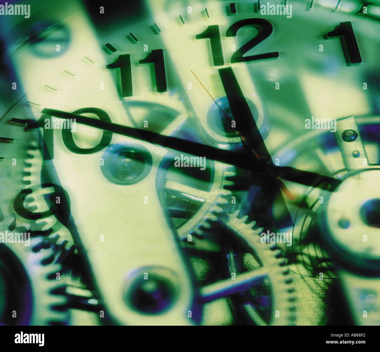 Clock With Gears High Resolution Stock Photography and Images Alamy