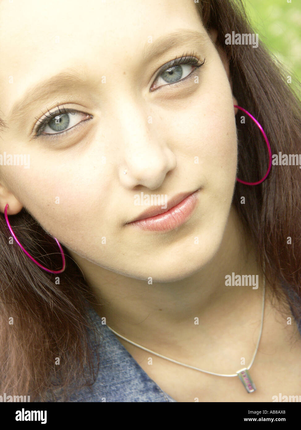 Close up young woman face piercings hi-res stock photography and images ...