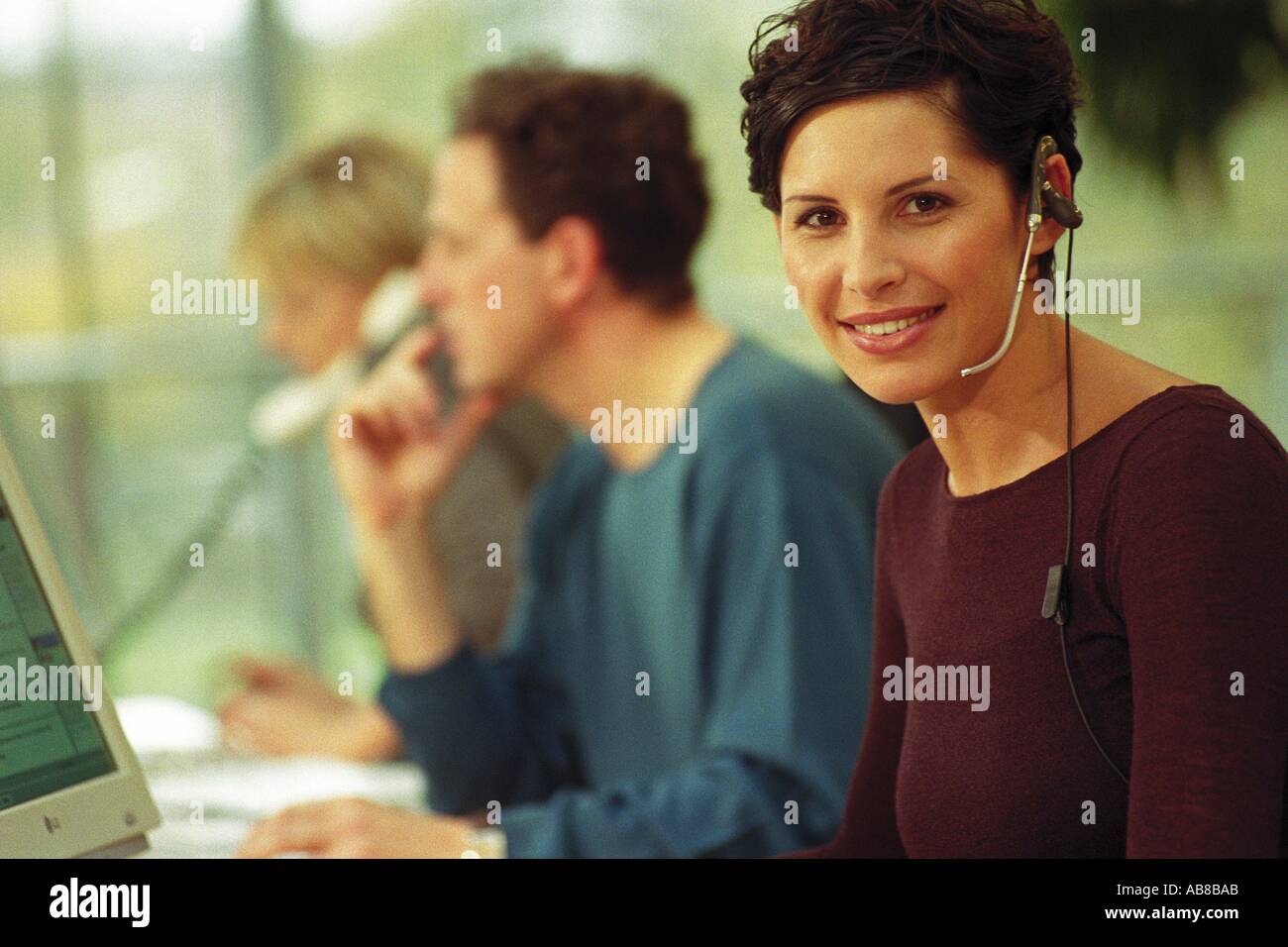Call centre Stock Photo