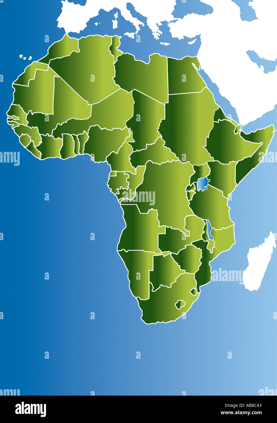 Map Of Africa Stock Photo Alamy