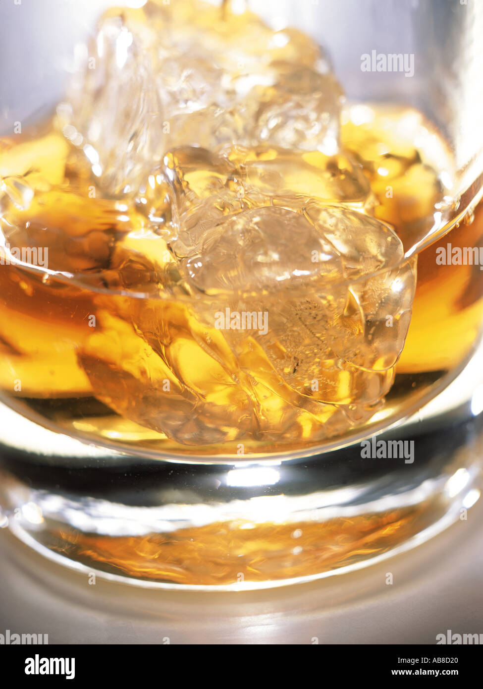 Whiskey on the rocks Stock Photo Alamy