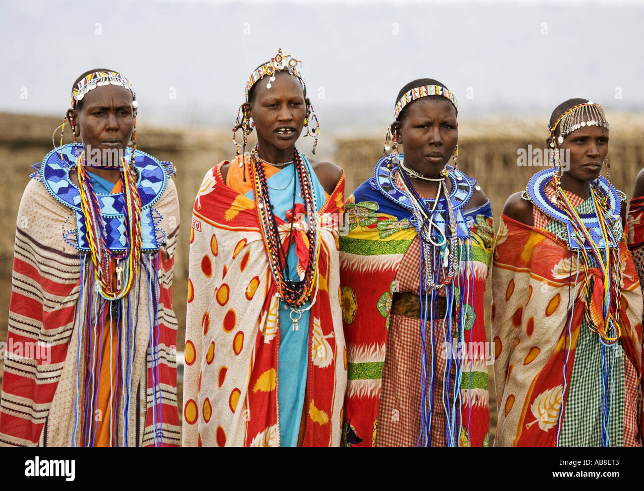 member of the Maasai tribe, Kenya, Masai Mara Stock Photo