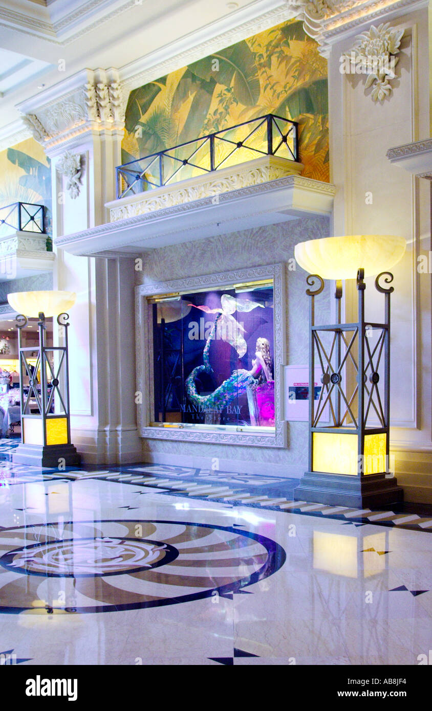 LAS VEGAS - NOV 17 : The Interior Of Mandalay Bay Resort On November 17,  2015 In Las Vegas. The Resort, Which Opened In 1999, Has 3,309 Hotel Rooms,  24 Elevators And