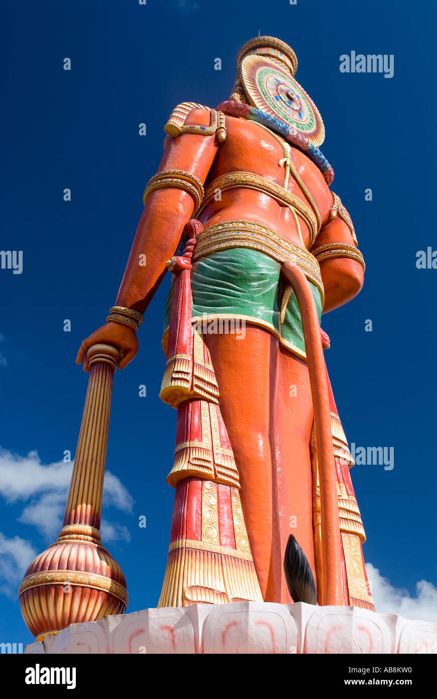 Caribbean West Indies Trinidad Carapichaima Hindu monkey god statue called Sri Hanuman Murti Stock Photo