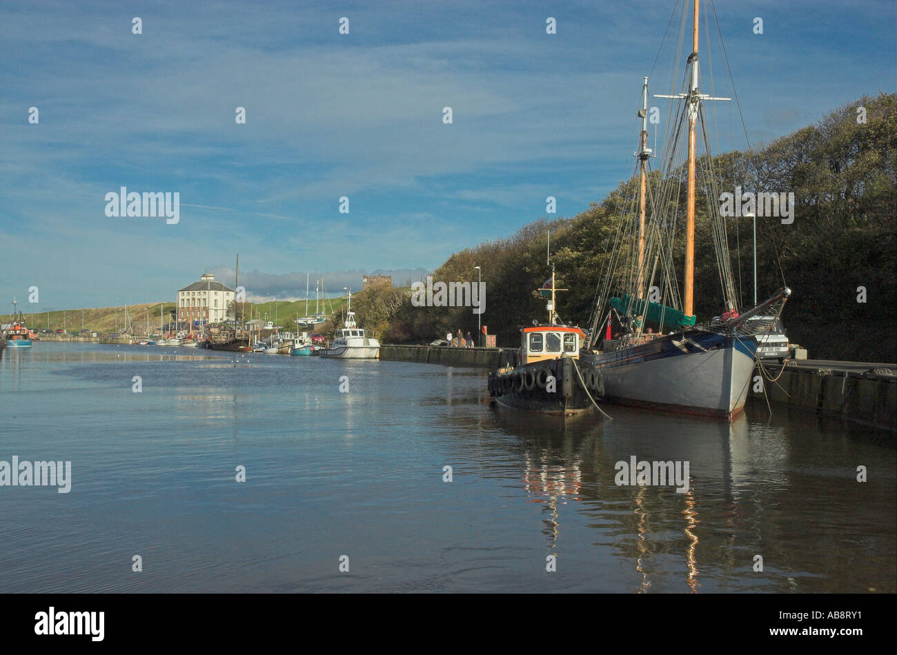 Eyemouth Harbour Scottish Borders Stock Photo - Alamy