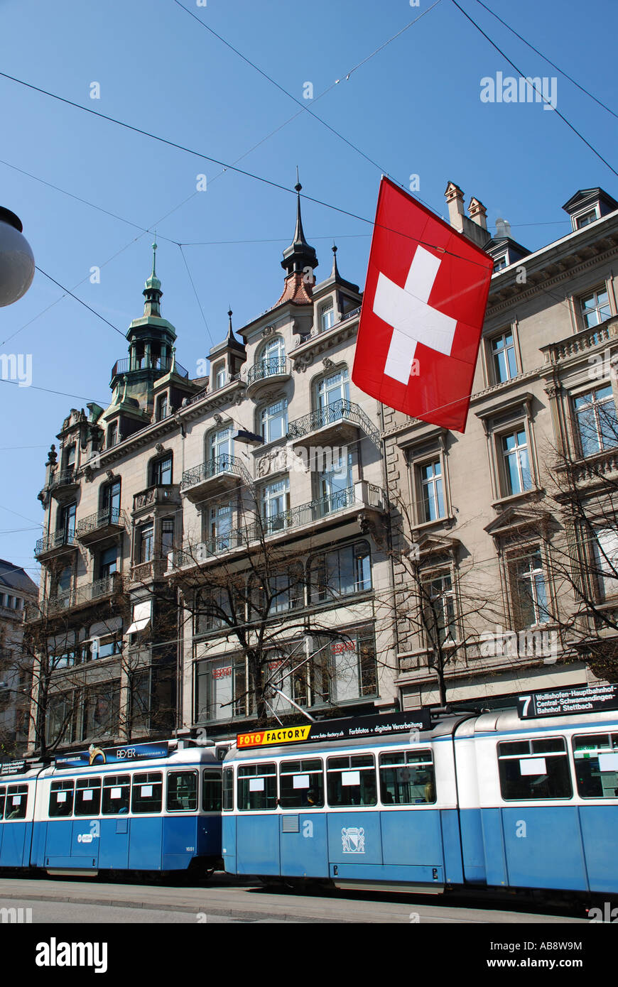 Shopping street Bahnhofstraße Zurich Switzerland Stock Photo Alamy