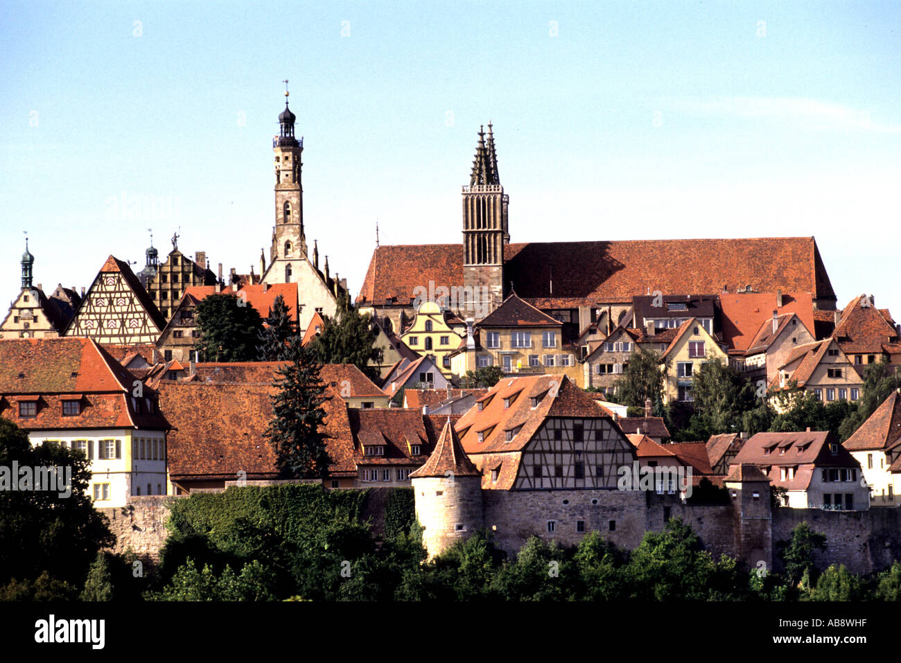 Rothenburg Ob Der Tauber Bavaria Germany German Stock Photo