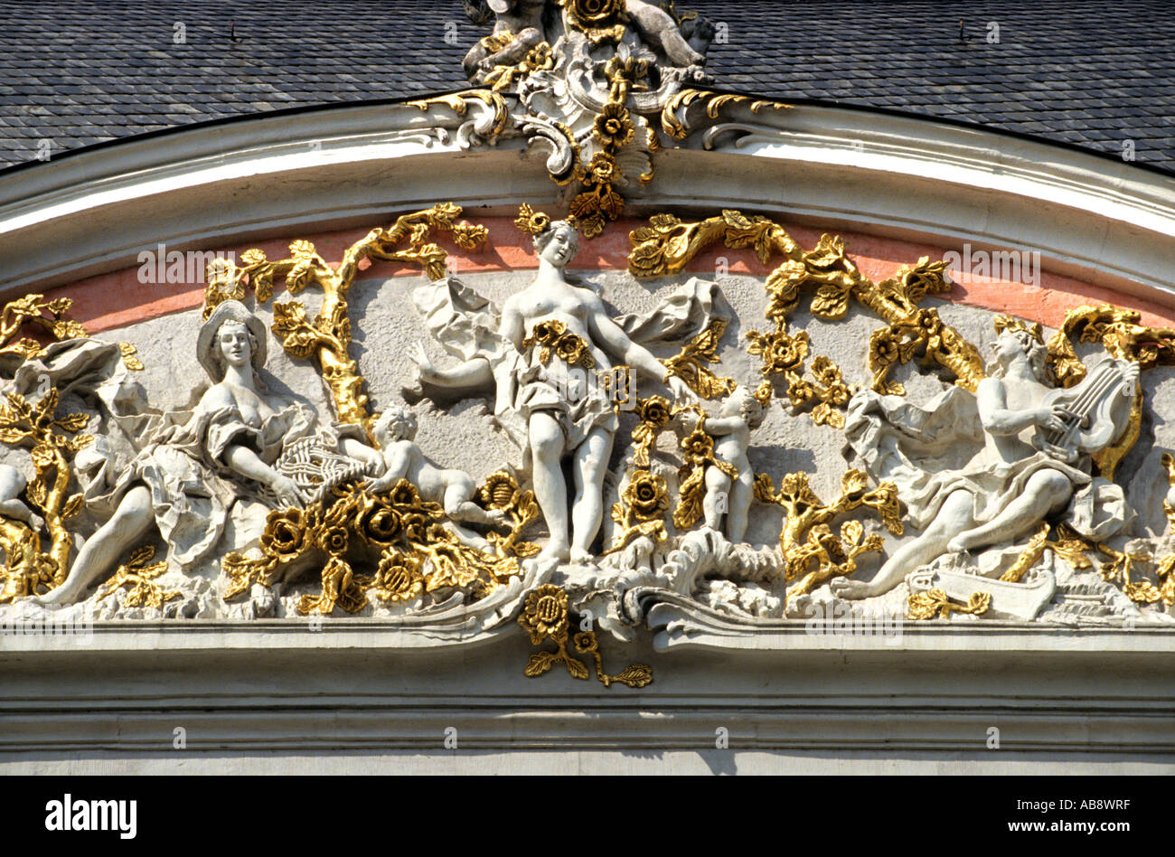 Kurfürstliches Palais Trier Mosel Kurfusten Palast Palace Stock Photo