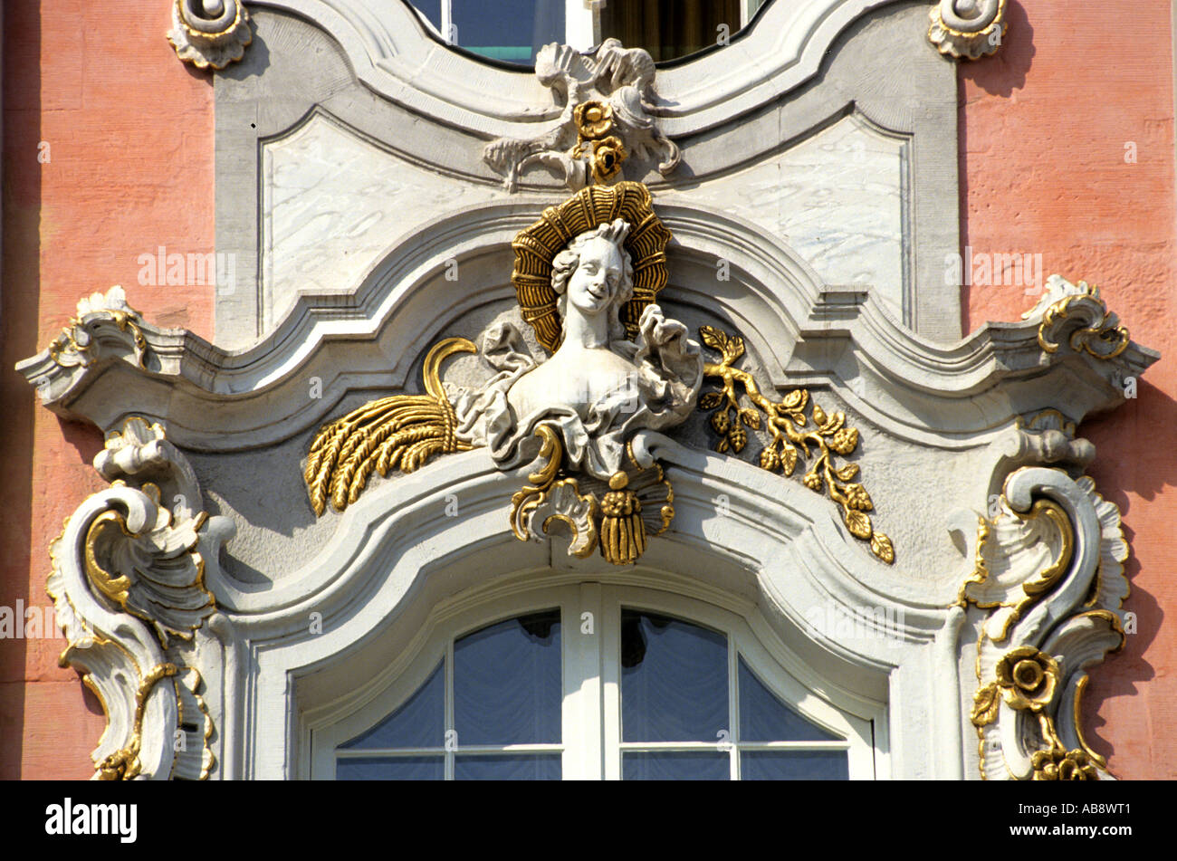 Kurfürstliches Palais Trier Mosel Kurfusten Palast Palace Stock Photo