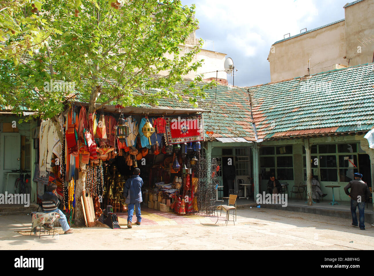 Shop in little township Azrou Middle Atlas Morocco Stock Photo