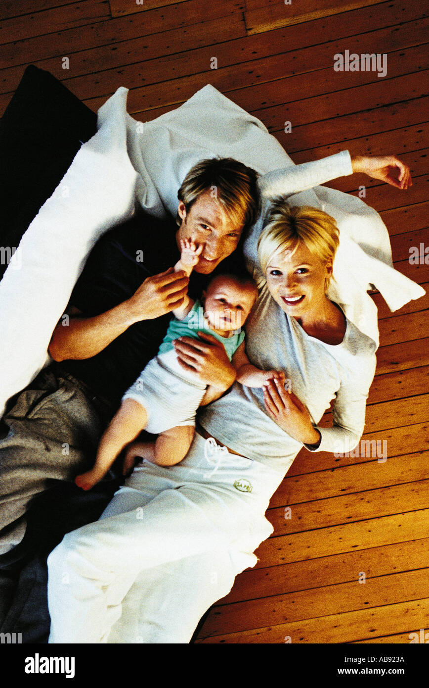 Couple and child Stock Photo - Alamy
