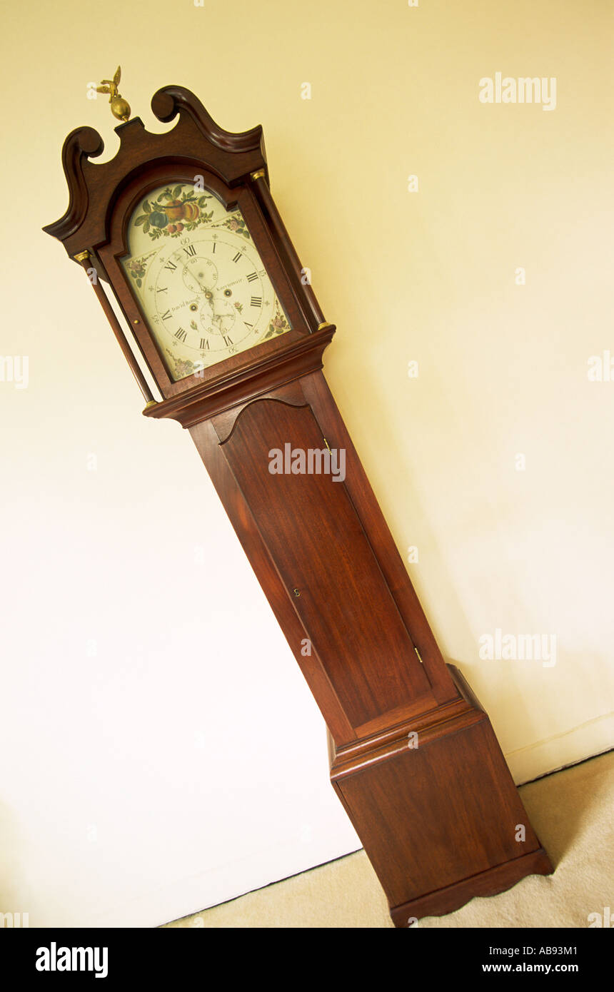 Grandfather Clock Viewed on the Diagonal Stock Photo - Alamy