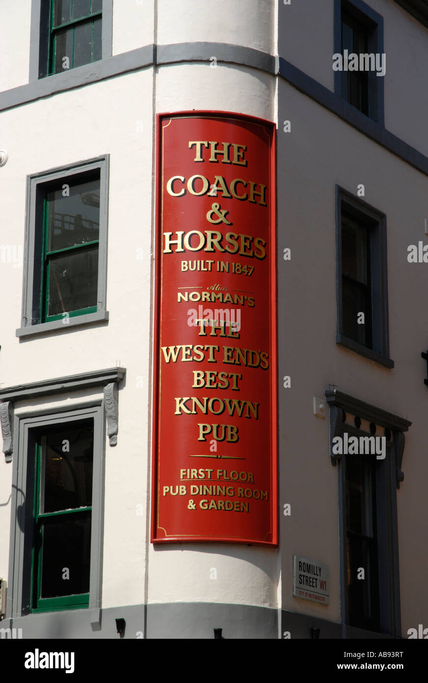 Coach and Horses pub in Greek