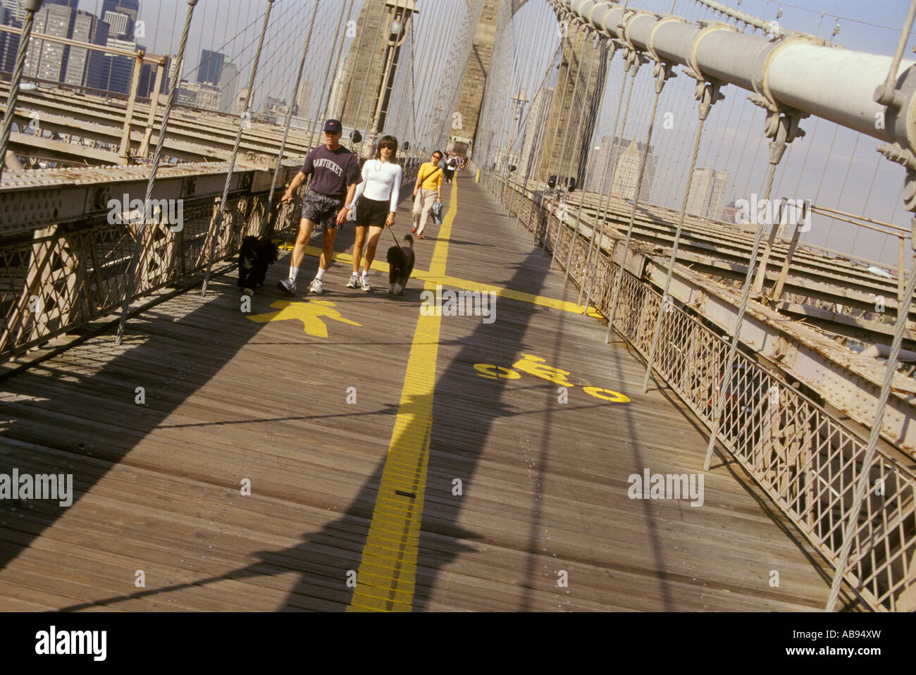Brooklyn bridge bike bicycle rider exercise fun exercise suspension ...