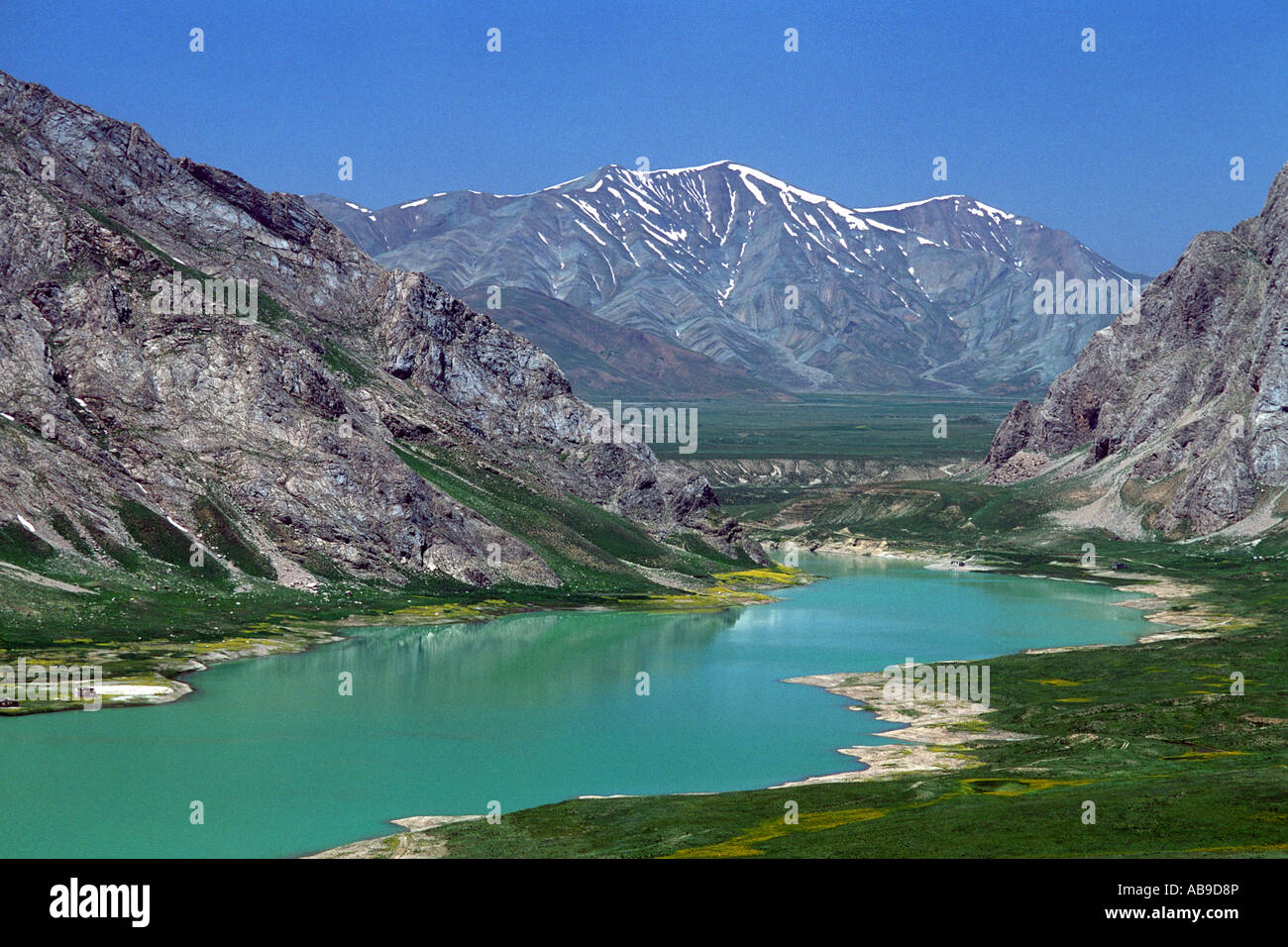 Laar-dam, potable water reservoir of Teheran, Iran, Laar Valley, Teheran Stock Photo