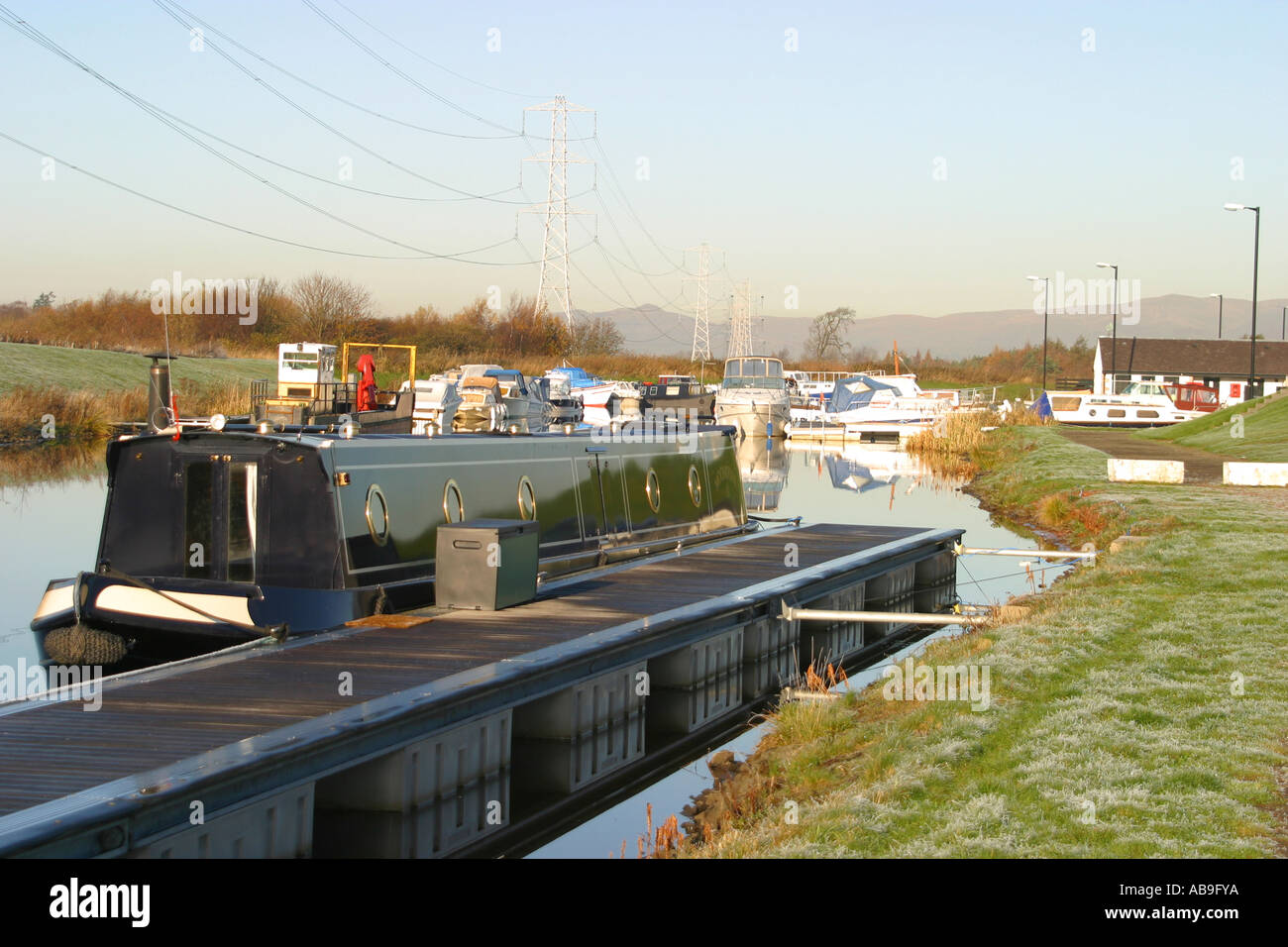 Grangemouth Basin Forth and Clyde Canal Stock Photo Alamy