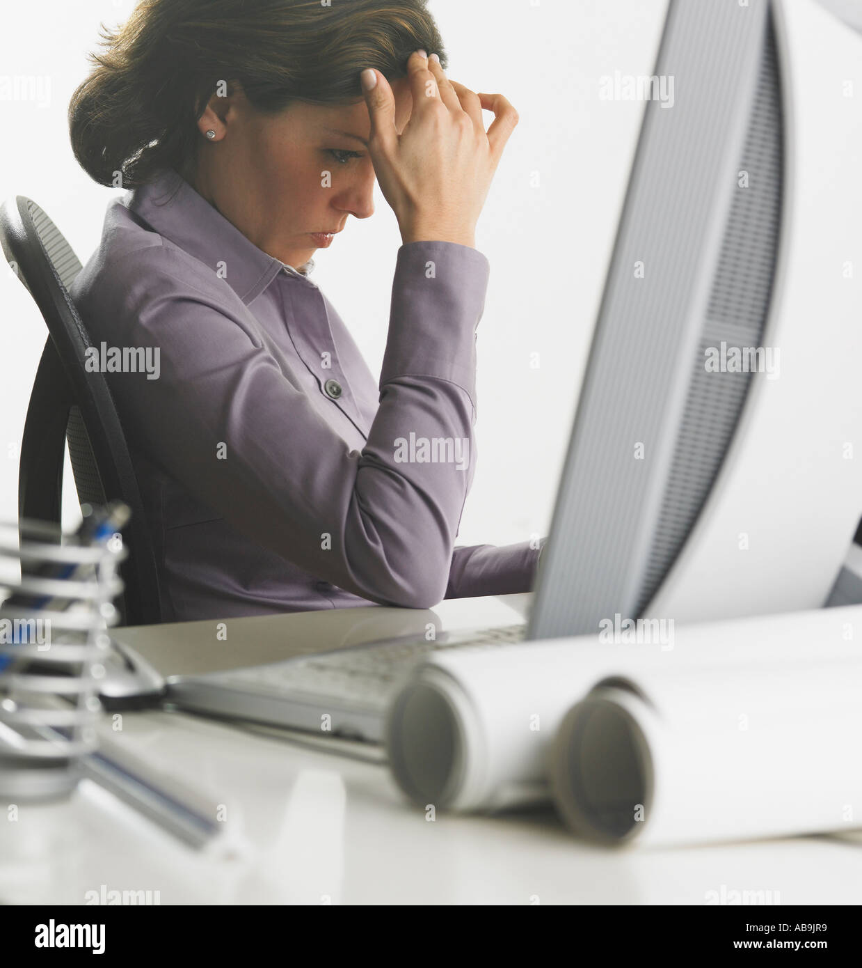 Computer sad face hi-res stock photography and images - Alamy