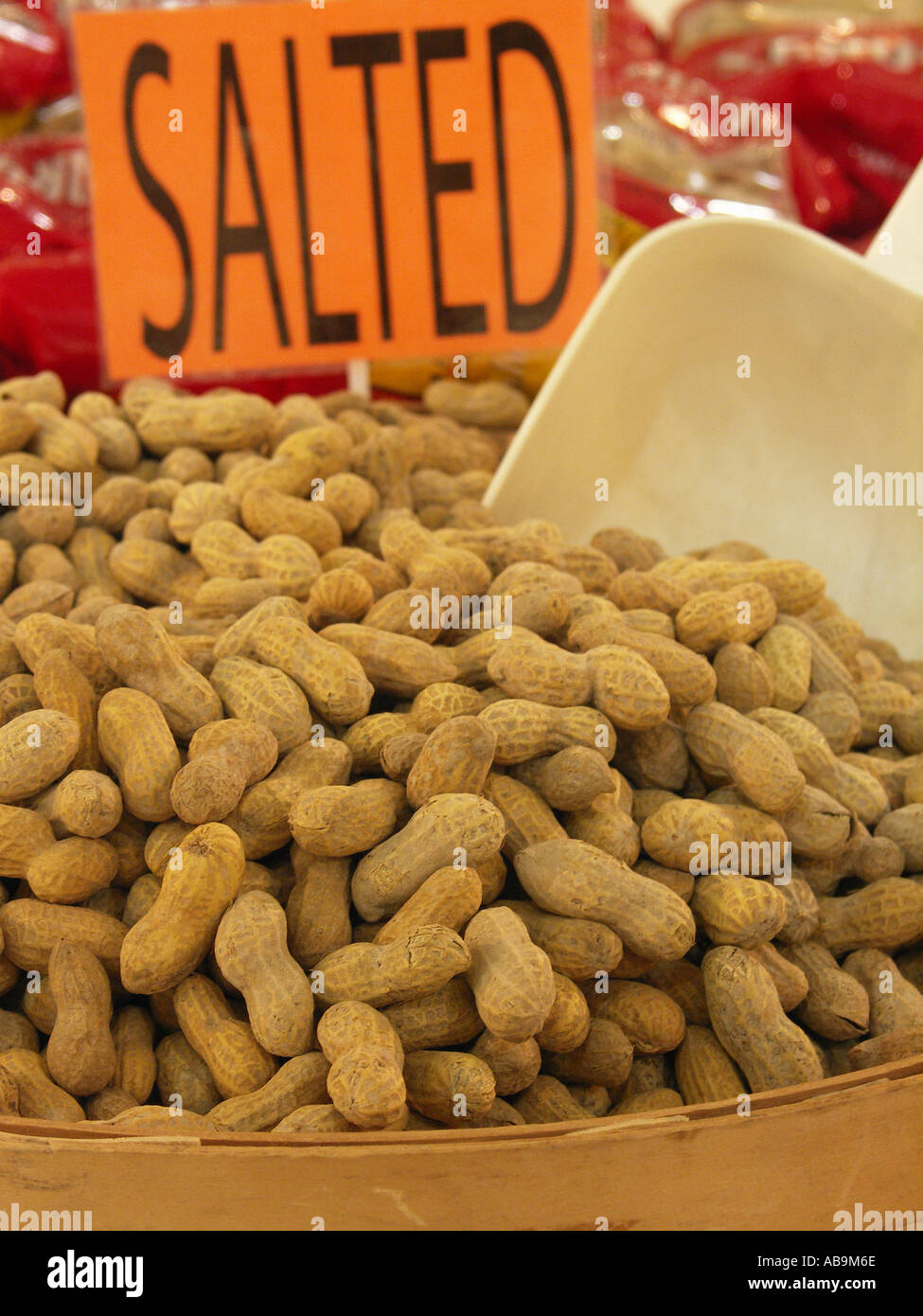 Salted Peanuts Stock Photo