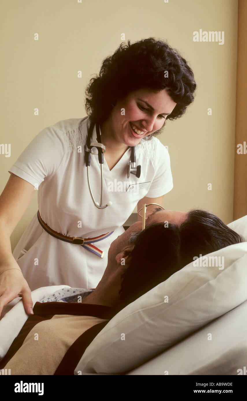 Female Nurse Talking to patient Stock Photo - Alamy