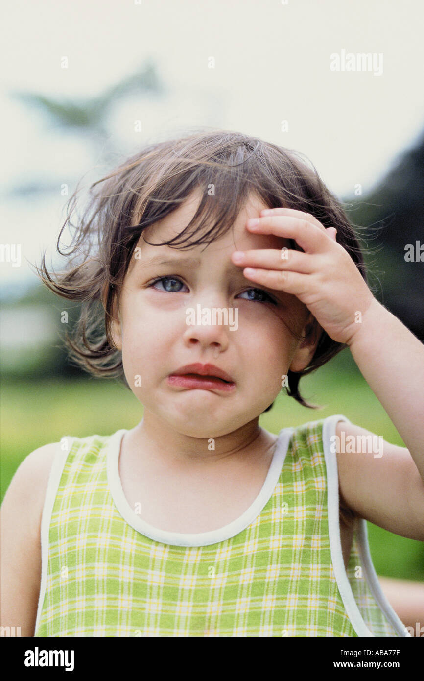 little girl crying 