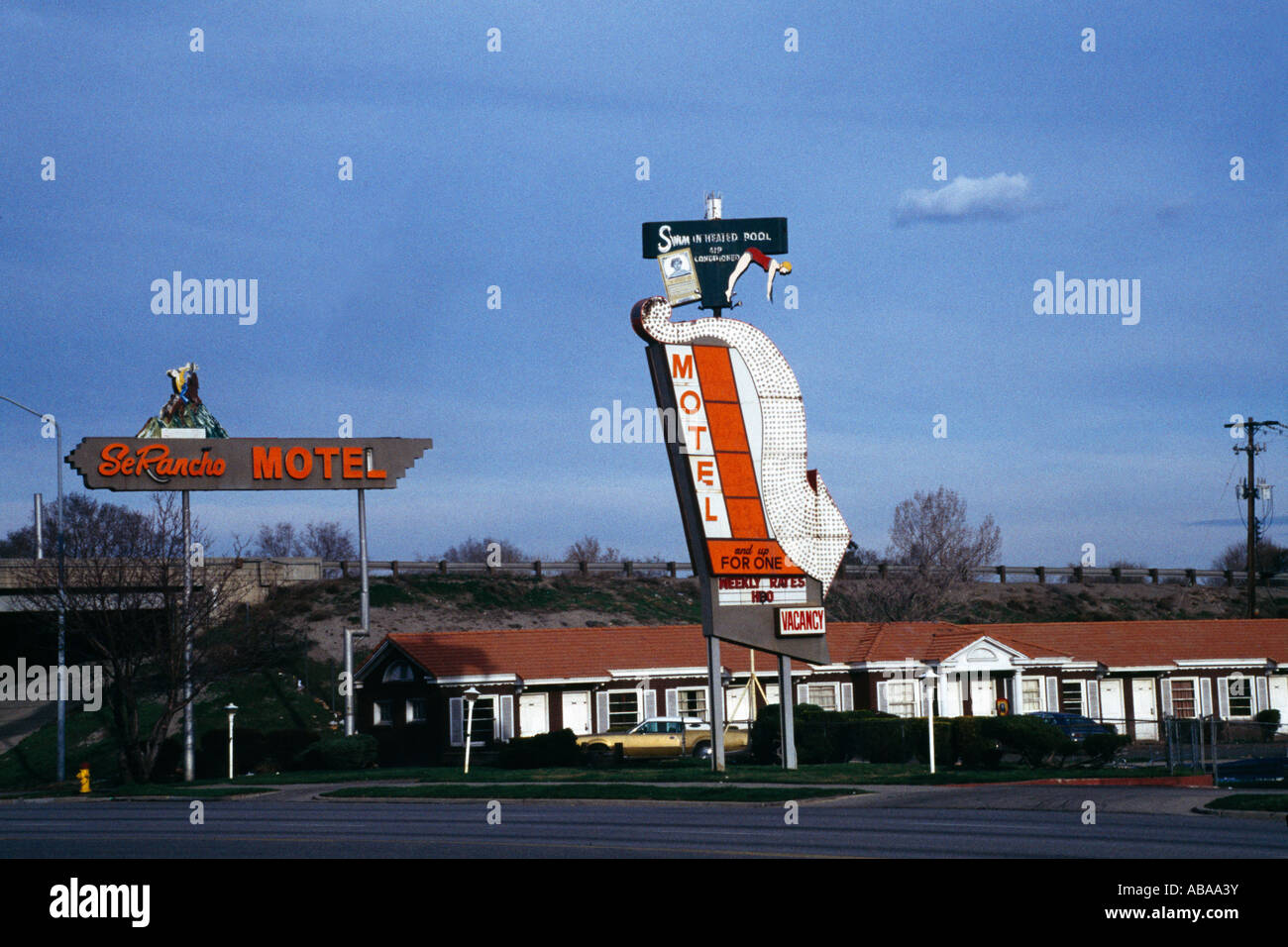 Slc Sign Salt Lake City Utah USA Motel Sign Stock Photo - Alamy