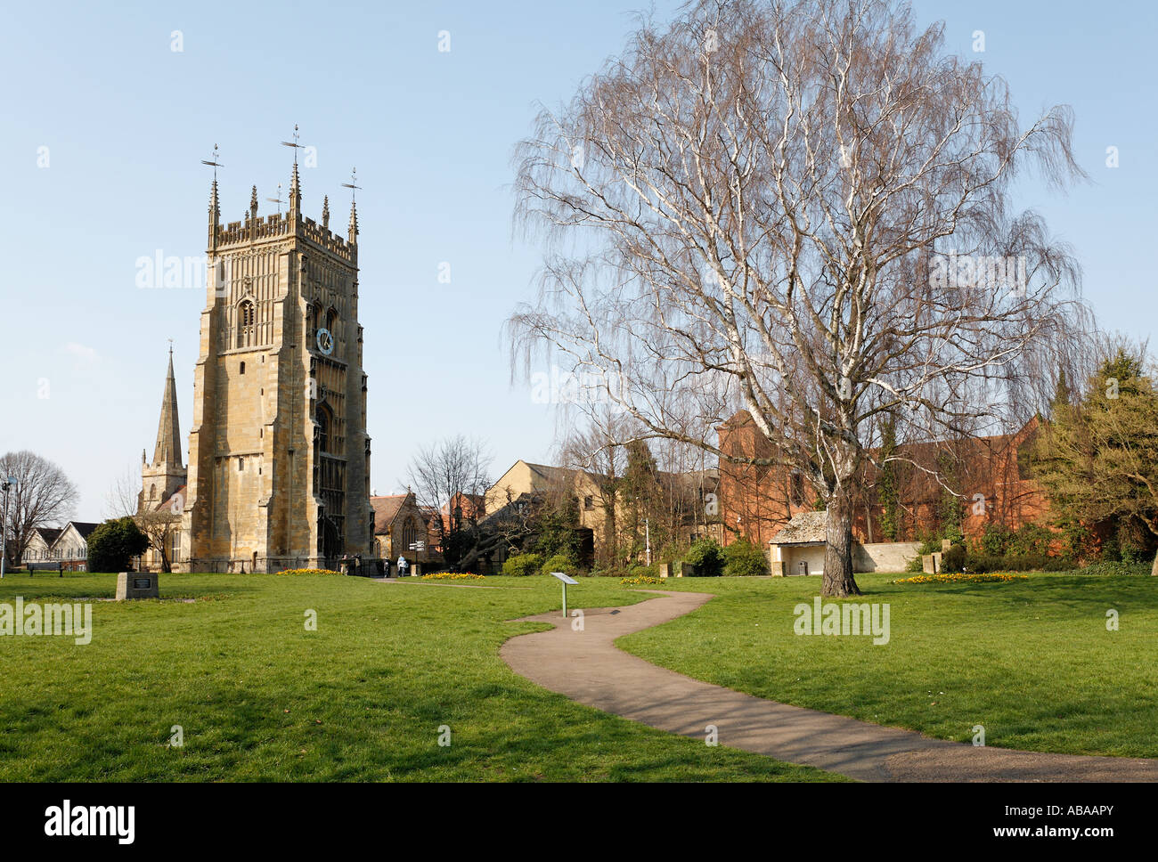 Evesham Abbey Worcestershire central England UK Stock Photo Alamy