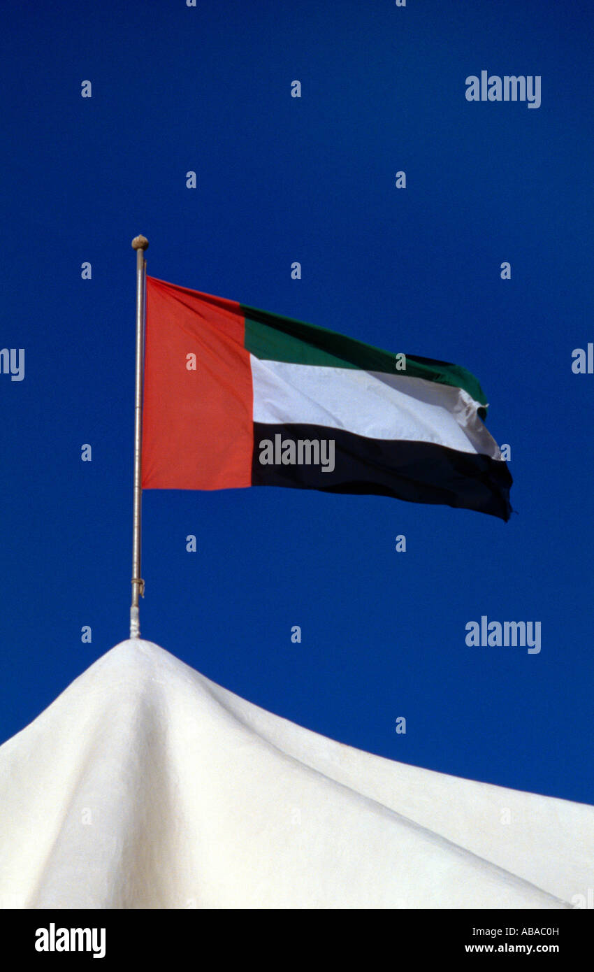 Dubai UAE Flag Stock Photo