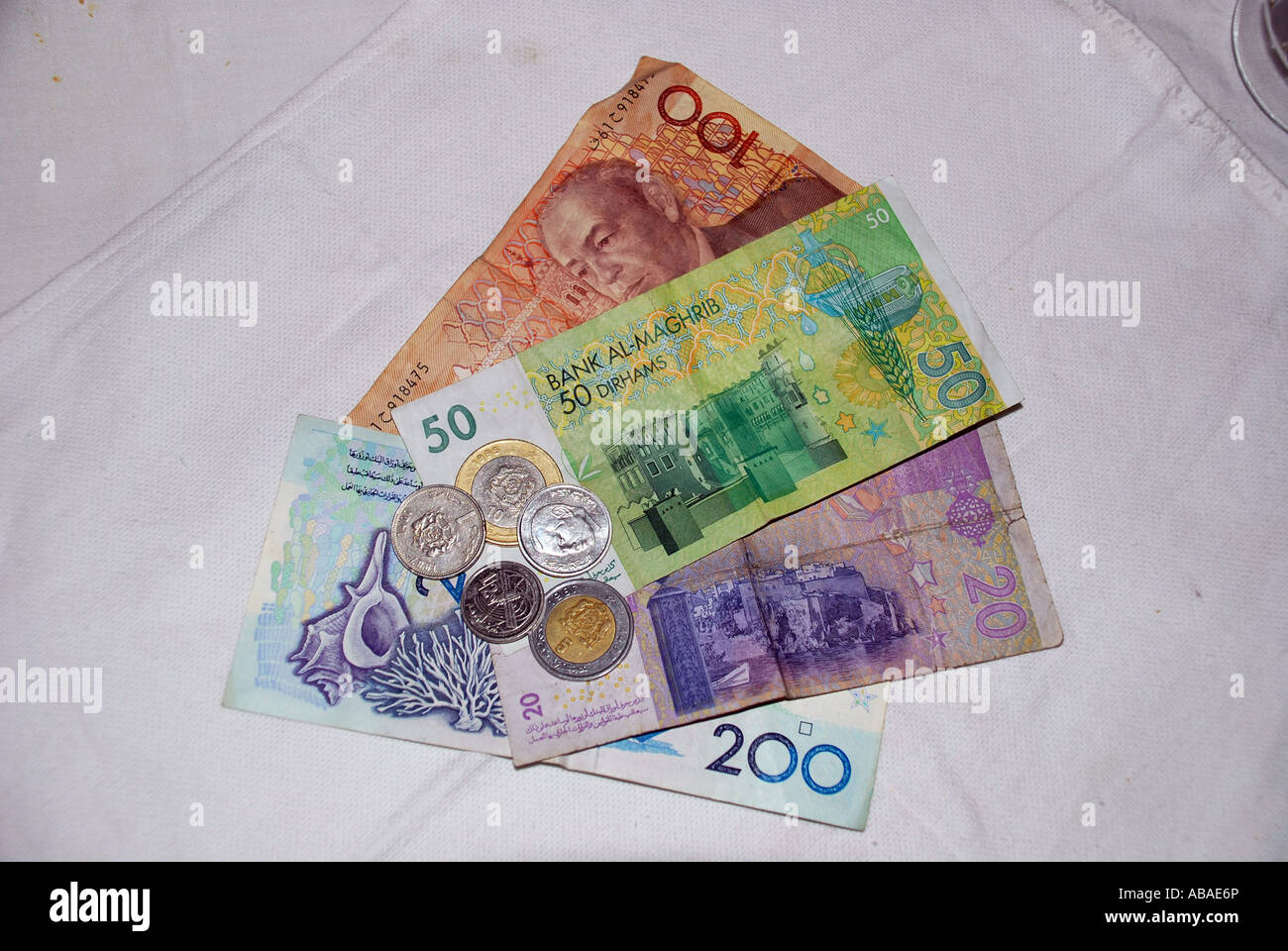 Dirham currency Morocco Stock Photo