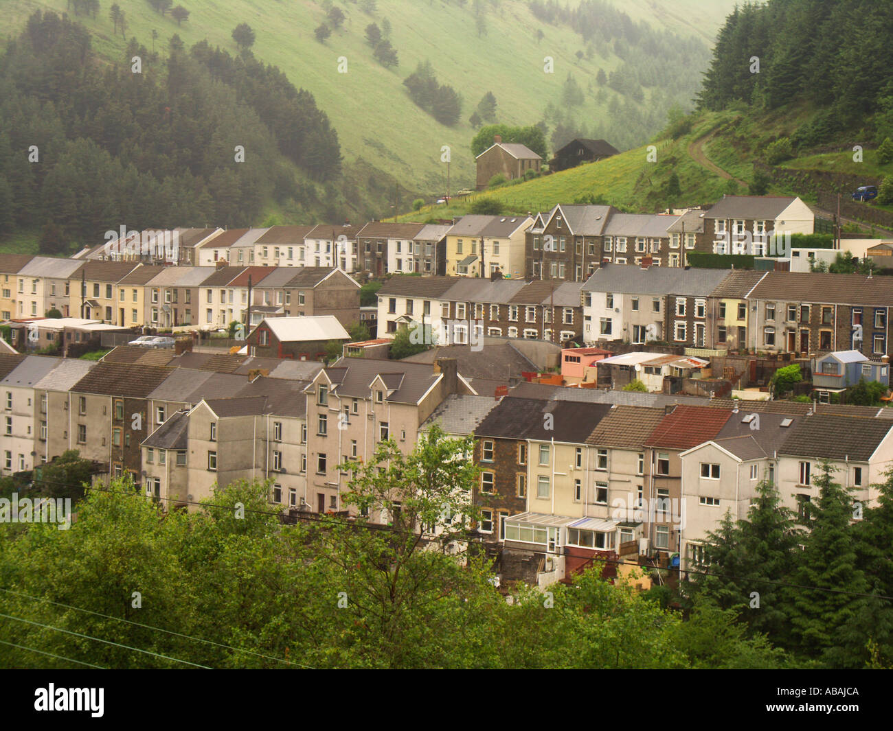 Blaengwynfi former coal mining settlement South Wales valleys Stock