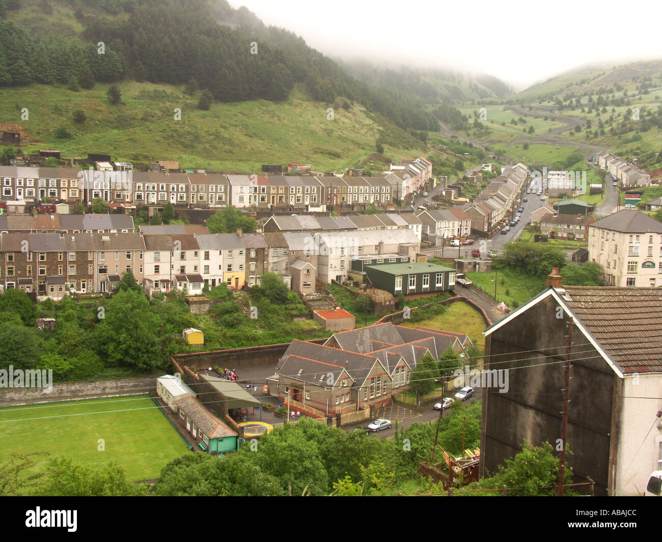 Blaengwynfi former coal mining settlement South Wales valleys Stock