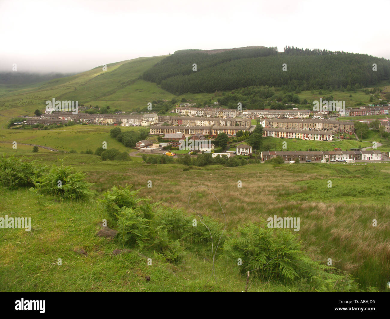 Cwmparc Treorchy Rhondda valley South Wales Stock Photo Alamy