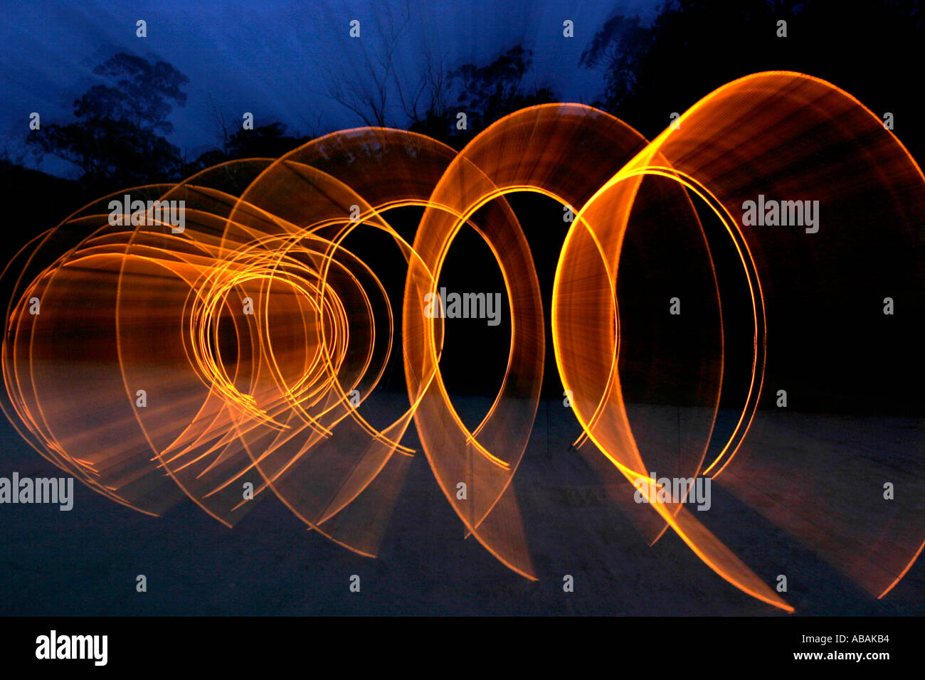 Optic fiber installation Stock Photo