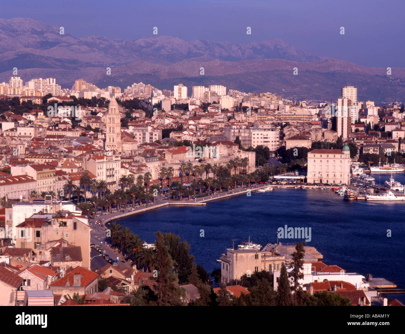 Croatia Split skyline general panoramic view Stock Photo Alamy